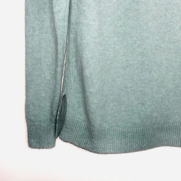 LOFT Aqua Mock Neck Wool Blend Plush Yarn Pullover Sweater Small Women’s - Picture 4 of 10